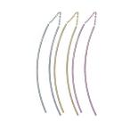 Yahoo! Yahoo!ショッピング(ヤフー ショッピング)（片耳用） アメリカンピアス ステンレス 316L カーブポール 低アレルギー素材 w1s15g-a007 金属アレルギー対応 地金 ピアス（ND）