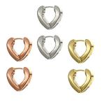 Yahoo! Yahoo!ショッピング(ヤフー ショッピング)（片耳用） フープピアス ハート ステンレス 316L 2mm×11mm 低アレルギー SUS316L モチーフ 中折れ 金属アレルギー（ND）