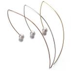 Yahoo! Yahoo!ショッピング(ヤフー ショッピング)（片耳用） パール ワイヤーピアス フックピアス レディース ステンレス SUS316L scmq-pp（ND）