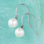 Yahoo! Yahoo!ショッピング(ヤフー ショッピング)フックピアス 1粒 6mm 淡水パール 天然石 ステンレス 316L 金属アレルギー SUS316L ftp06 低アレルギー素材（ND）