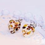 Yahoo! Yahoo!ショッピング(ヤフー ショッピング)ハート フュージョンアンバー スタッドピアス レディース ステンレス 316L SUS316L 琥珀 6hm002 （ND）