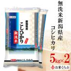 新米 無洗米 5kg×2袋 コシヒカリ 令和7年産 無洗米新潟県産こしひかり 無洗米 10kg(5kg×2袋) 送料無料 無洗米コシヒカリ お中元 内祝い 熨斗承ります