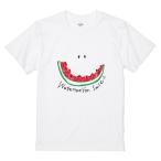 itaxes おもしろTシャツ 【スイカスマイル】SUMIREデザイン