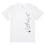 itaxes Tシャツ 【ボルダリングねこホールド】オワリデザイン