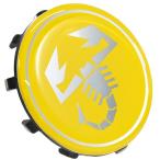 アバルト ホイールセンターキャップ (イエロー/シルバースコーピオン) 1個　12921-1