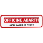  abarth OFFICINE ABARTH дилер стикер ( обратная сторона приклеивание модель ) 14134