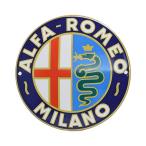 アルファロメオ Alfa Romeo MILANOホーロー製アドバタイジングボード (120mm)　21945