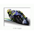 Valentino Rossi YAMAHA 2014 (YZR-M1)イラストレーションby 林部研一　22823
