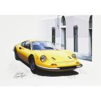 Dino 246GTイラストレーションby 林部研一　22991