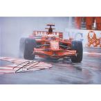 スクーデリア フェラーリ 2008オリジナルプレスフォト-Kimi Raikkonen直筆サイン/モナコGP-　23273