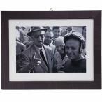 Enzo Ferrari / Juan Manuel Fangio 額装フォト-1957-　23661