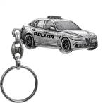 Polizia официальный metal кольцо для ключей ( Alpha Romeo Giulia ) 26442
