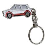 AUTOBIANCHI A112 アバルト (サイドビュー)メタルキーリング　3679