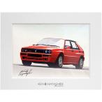 ランチア Delta Integrale Evo1(レッド)イラストレーション by 林部研一　5148