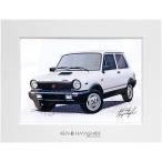 AUTOBIANCHI A112 アバルト イラストレーション　by 林部研一　9669