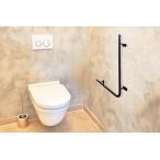 [SK-3L02] левый установка для железный поручень вход модный L type поручень матирующий чёрный для туалета пассажирский поручень для помещений необходимо уход φ20 L500×600mm ITC оригинал товар 