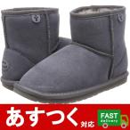 （EMU キッズ ムートンブーツ チャコール 20cm）グレー Wallaby Mini K10103 Chacoal ブーツ エミュー オーストラリア コストコ
