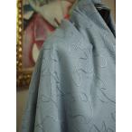 ショッピング閉店 閉店処分大セール　お買得　【カシミヤウール/コード刺繍】 日本製生地　ブルーグレー　140cm巾2.5ｍ（スーツ、ワンピース分）　2181-325　【一点在庫あり　ご注