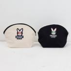 メガネうさぎ サテン ミニワッペン 