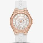 マイケルコース MICHAEL KORS 腕時計 LENNOX MK7248 ローズゴールド ステンレス シルバー ホワイトラバー