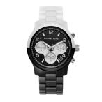【並行輸入品】マイケルコース MICHAEL KORS 腕時計 RUNWAY MK7330 ホワイトXブラック セラミック