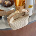 2WAY コロッとかわいい かご編み ミニバッグ