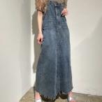 再入荷◆PaulineBleu(ポリーヌブルー)【裾フリンジデニムジャンスカ】56162/56722◆火曜日以外即日発送◆