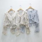 COCODEAL(ココディール)【フラワープリントフリルカーディガン×シャーリングキャミソール】75218291◆火曜日以外即日発送◆