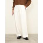 ショッピングカシミヤ 【Doneeyu】カシミヤタッチ両面起毛ドロストパンツ