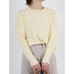 ショッピングオンラインコース 【SONO】肩ボタンプチフリルニット