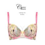 ChasneyBeauty チェスニービューティー フローラ ウェイクアップブラ 補整 下着 脇高 育乳 ブラジャー 3/4カップブラ 厚手パッド付