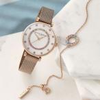 OLIVIA BURTON|BELGRAVE ベルグレイブ ティーバー ホワイト&カーネーションゴールドメッシュ