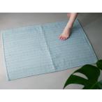 ショッピングプールマット 【OKATO】ゆったりサイズの足裏さらさらバスマット 90×60 ペールブルー
