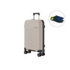 [Rollink/ low ссылка ] складной легкий 4 колесо чемодан 77 литров / теплый серый { тапочки имеется - HinataLife специальный комплект }