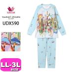 ショッピングツモリチサト ワコール wacoal ツモリチサト tsumori chisato ツモリチサトスリープ UDX590 パジャマ ルームウェア セットアップ 長袖 長ズボン 10分袖 10分丈 綿100% かぶ