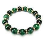 Yahoo! Yahoo!ショッピング(ヤフー ショッピング)AAグリーンタイガーアイ天然石約12ミリ玉ロンデルブレスレット