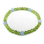 Yahoo! Yahoo!ショッピング(ヤフー ショッピング)アクアマリン6mmペリドット5mm女性人気天然石ブレスレット