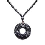  натуральный камень черный obsiti Anne hikyuu пара золотой sen скульптура flat дешево . колье M11-02