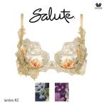 ワコール サルート 82G ブラジャー BTJ482 3/4カップワイヤー P-upタイプ GHIカップ