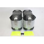 [ сменный товар ] aluminium боковой кейс боковой кейс универсальный 18L левый и правый в комплекте простой установка и снятие чёрный серебряный 