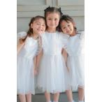 Chi Chi Girls ラッフルフリルチュールドレス 3-7歳 CG78226WH