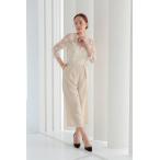 フラワーレースディテールオールインワン　LM1067663CR