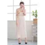 シアーフラワープリーツワンピース　LM16343NB
