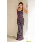 【Luxury】エレガントビジューロングドレス　LMLUX9645BK