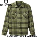 フランネルシャツ ネルシャツ BRIXTON ブリクストン BOWERY L/S FLANNEL 01213 VLWWB 日本代理店正規品