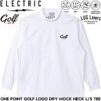 ELECTRIC GOLF электрический Golf ONE POINT GOLF LOGO DRY MOCK NECK L/S TEE - WHITE dry материалы футболка с длинным рукавом mok шея long T мужской женский go