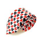 ショッピングMAGICIAN トランプ柄のデザインネクタイ（スート模様）