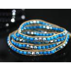 Yahoo! Yahoo!ショッピング(ヤフー ショッピング)【売り切れ御免！ 本日の超特価SALE】限定50個！話題のアイテム★プレゼント・福袋・ハッピーバッグ・ノベルティに★アクセサリー/3連巻きレザーラップブレス