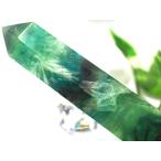 1点物！★天使の羽★天然原石/エンジェルフェザーレインボーフローライト六角柱ポイント（fluorite,石花蛍石）/約232g/1個【ネコポス不可】【アメリカツーソ