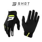 SHOT RACE GEAR / MX перчатка AEROLITE( обвес свет ) серый 